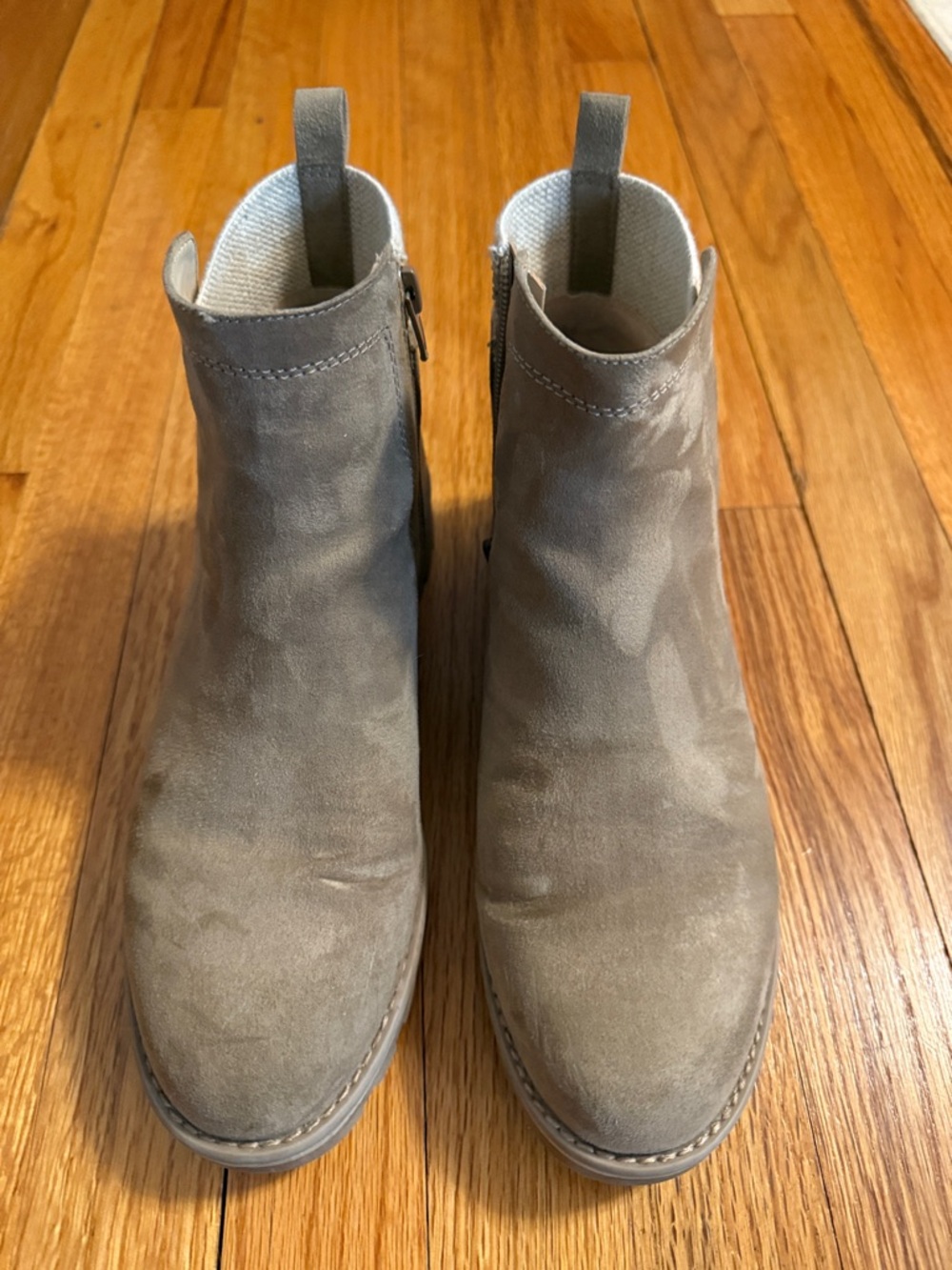 Sole Society Taupe Suede Ankle Booties